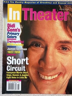 Martin Short Little Me In Theater Magazine Broadway November 20 1998 - No Label